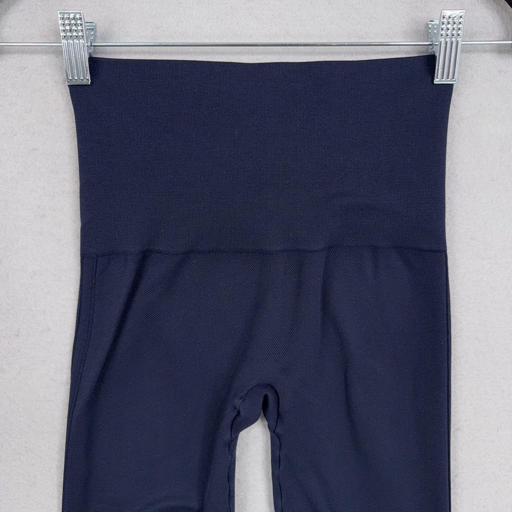 Spanx Leggings Pants Womens Small Navy High Waist Shaping Tummy Control - Picture 6 of 14